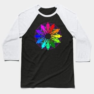 Awaken Man Mandala Baseball T-Shirt